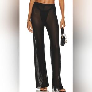 NEW NWT Good American Mesh Straight Leg Leggings Pants